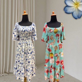 Rayon Floral Summer Dress
